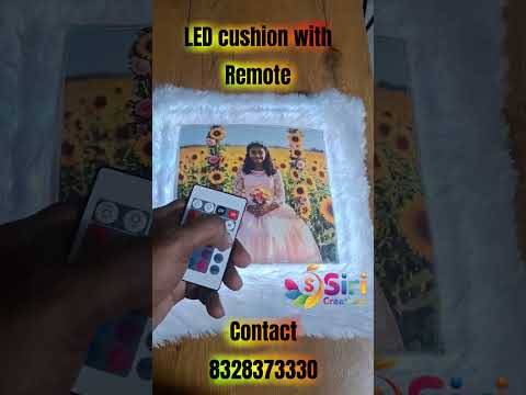 LED cushion with remote
