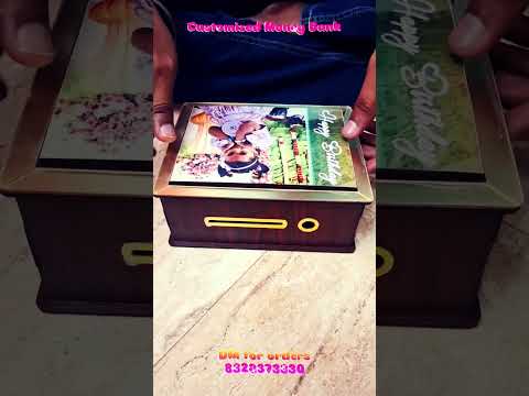 Custom photo printed money bank