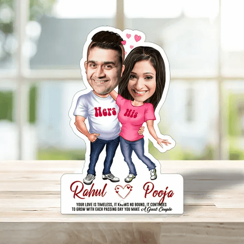 Gifts-Wooden Caricature animated with picture
