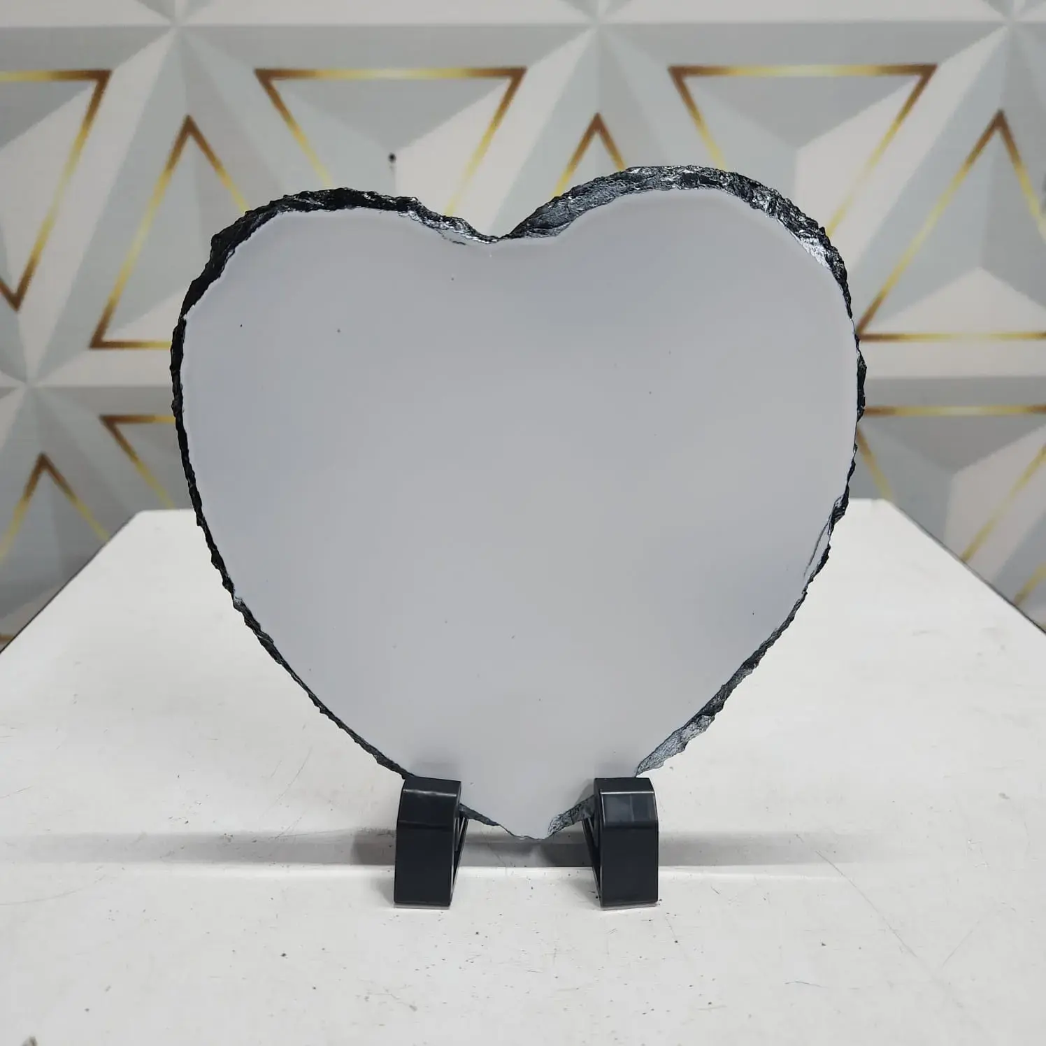 Rock Slate Frame Heart Shape